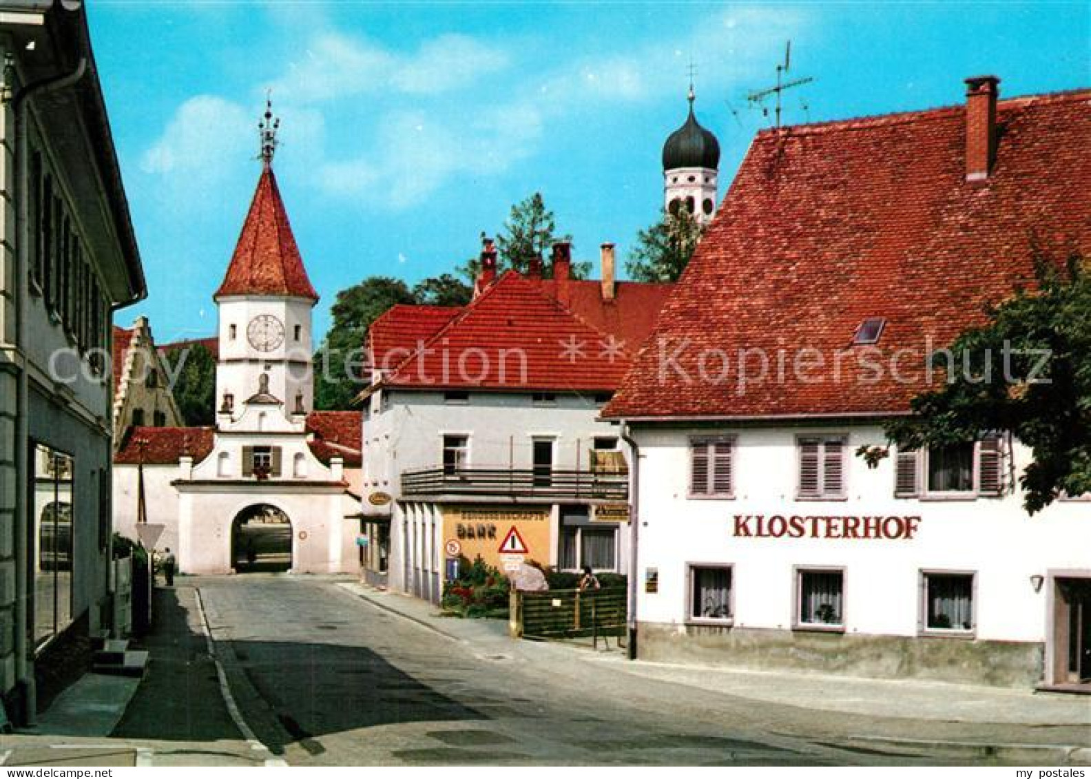 73596712 Bad Schussenried Schloss Strasse Mit Toerle  Und Klosterhof Bad Schusse - Bad Schussenried