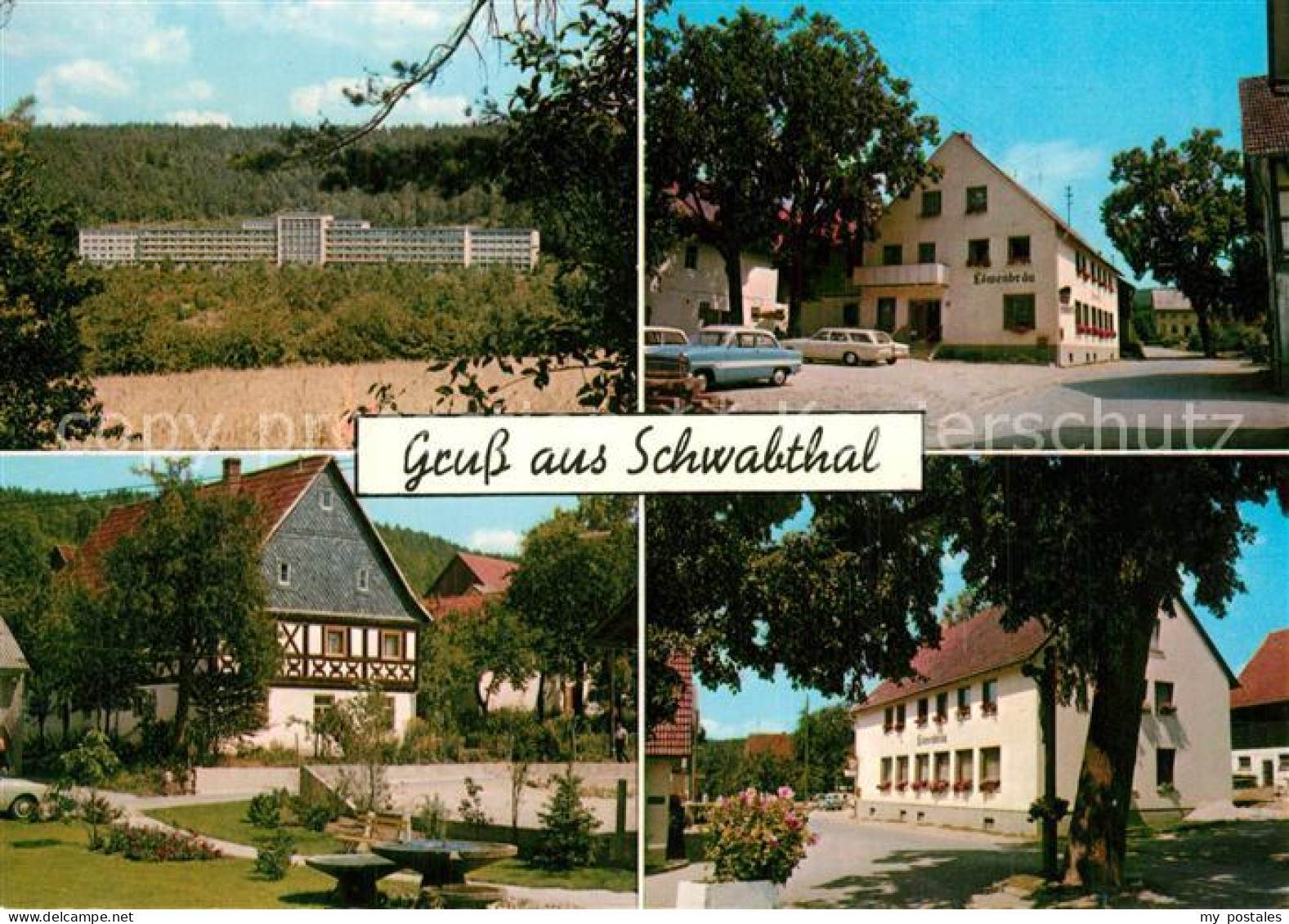 73596711 Schwabthal Sanatorium Lautergrund Gasthof Loewenbraeu Springbrunnen Mit - Staffelstein