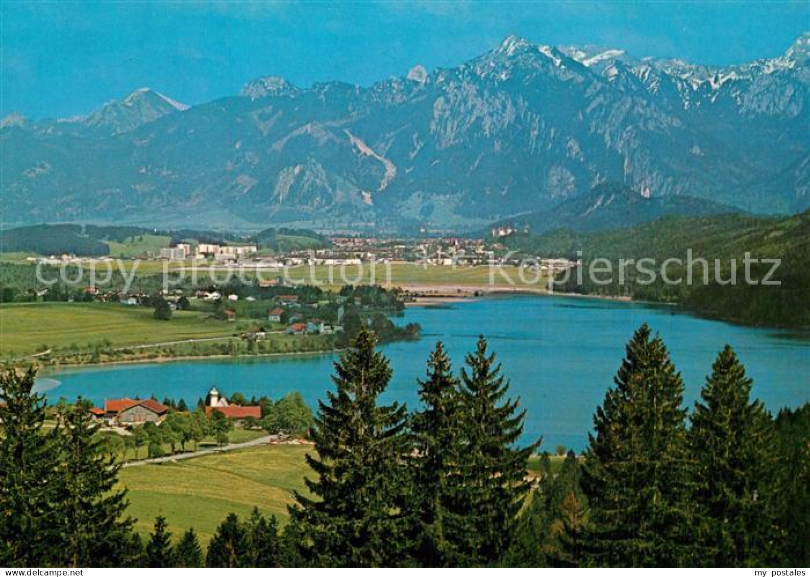 73596704 Weissensee Fuessen Panorama Mit Tegelberg Weissensee Fuessen - Fuessen