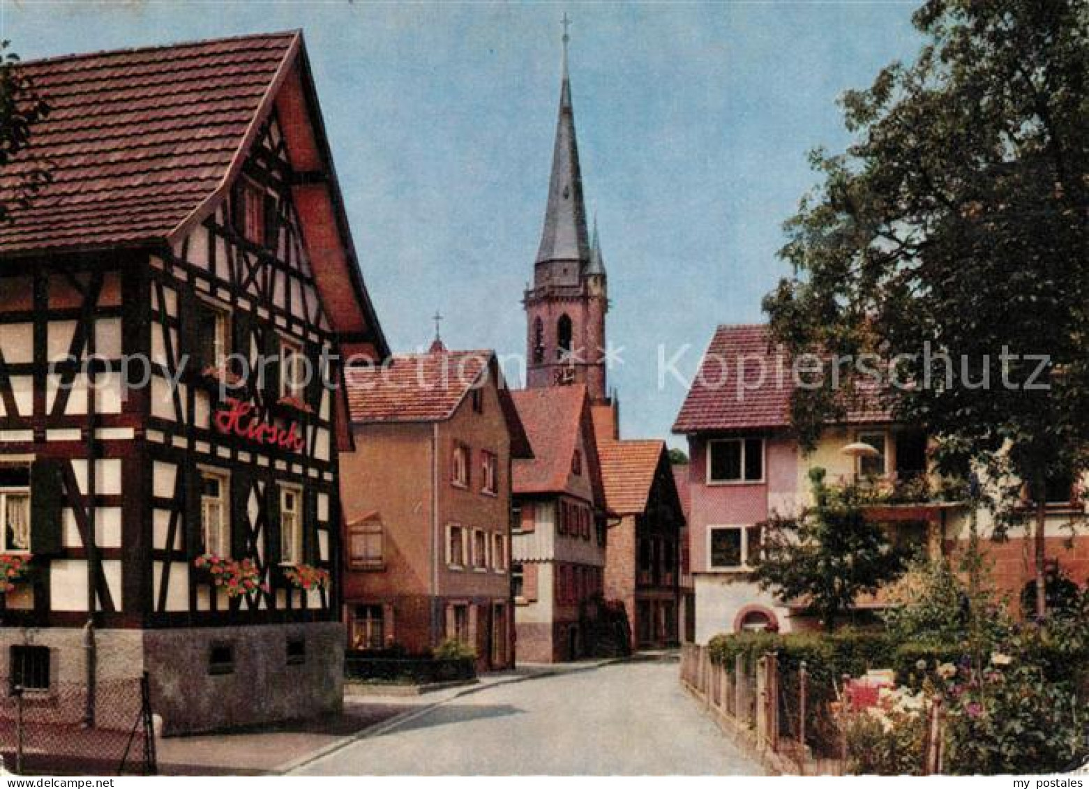 73596448 Kappelrodeck Ortsmotiv Mit Kirche Fachwerkhaeuser Kappelrodeck - Other & Unclassified