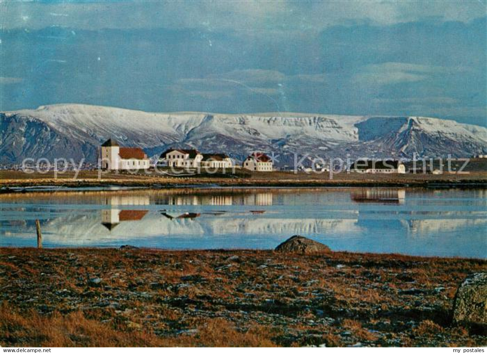 73596117 Gardabaer Bessastadir Residence Of The President Of Iceland Mount Esja  - Island