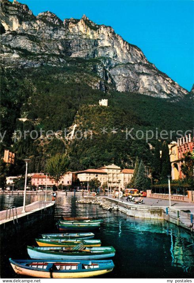 73595903 Riva Del Garda Il Porticciolo Sullo Sfondo Il Bastione Riva Del Garda - Sonstige & Ohne Zuordnung