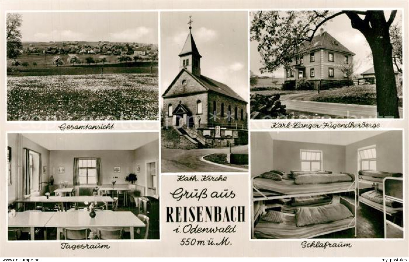 73595844 Reisenbach Panorama Kirche Karl Langer Jugendherberge Tagesraum Schlafr - Sonstige & Ohne Zuordnung
