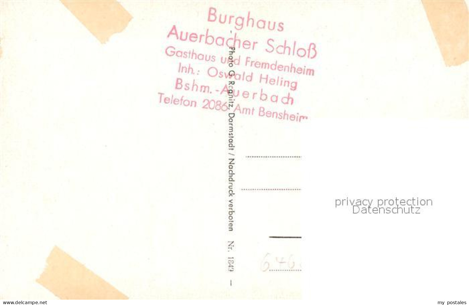 73595313 Auerbach Bergstrasse Auerbacher Schloss Jugendherberge Fuerstenlager He - Bensheim
