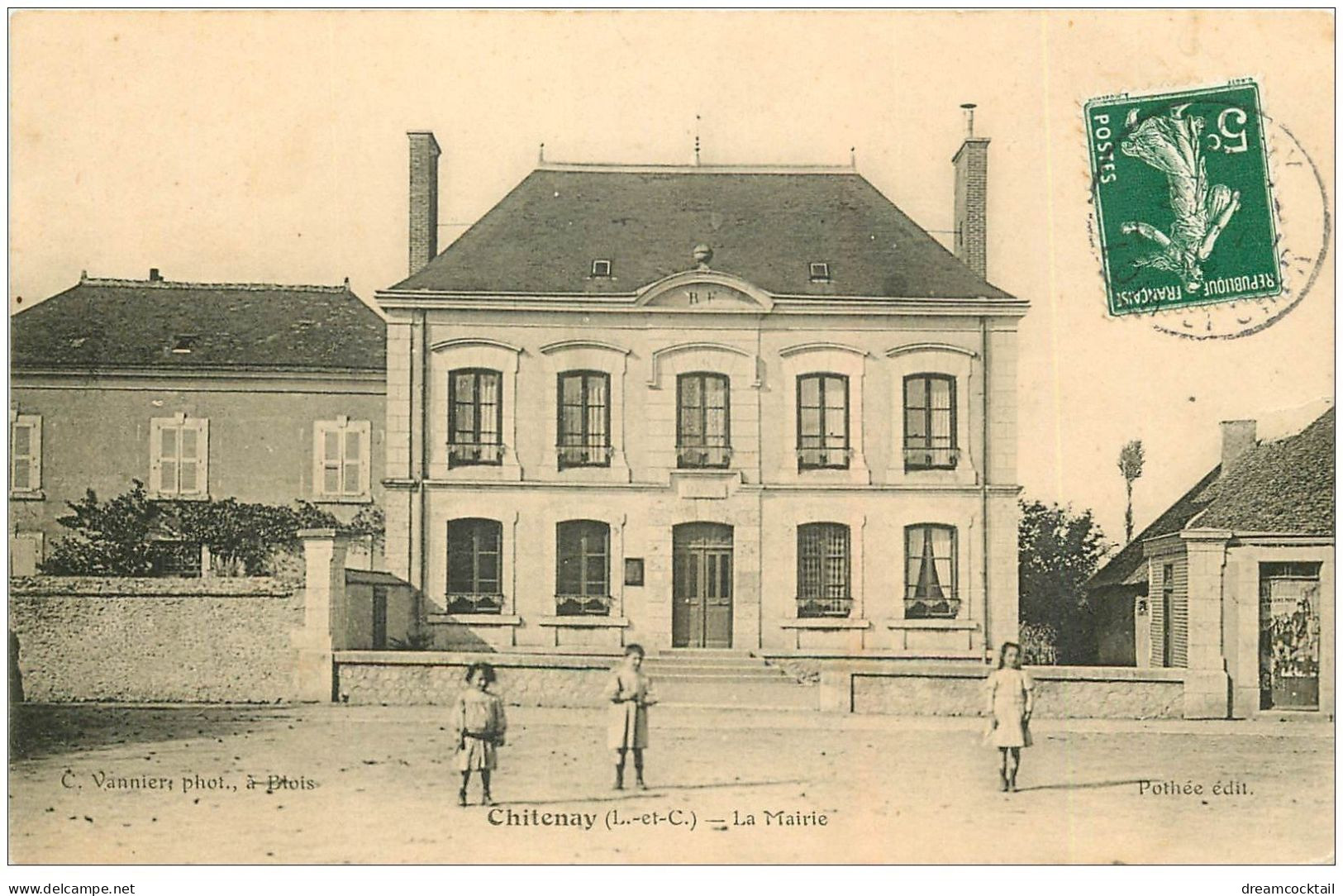 41 CHITENAY. La Mairie 1908 - Sonstige & Ohne Zuordnung