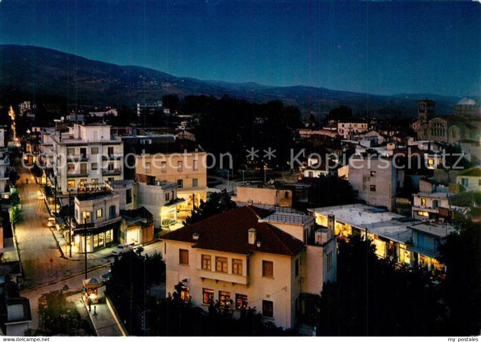 73595289 Edessa Vue Pendant La Nuit Edessa - Grecia