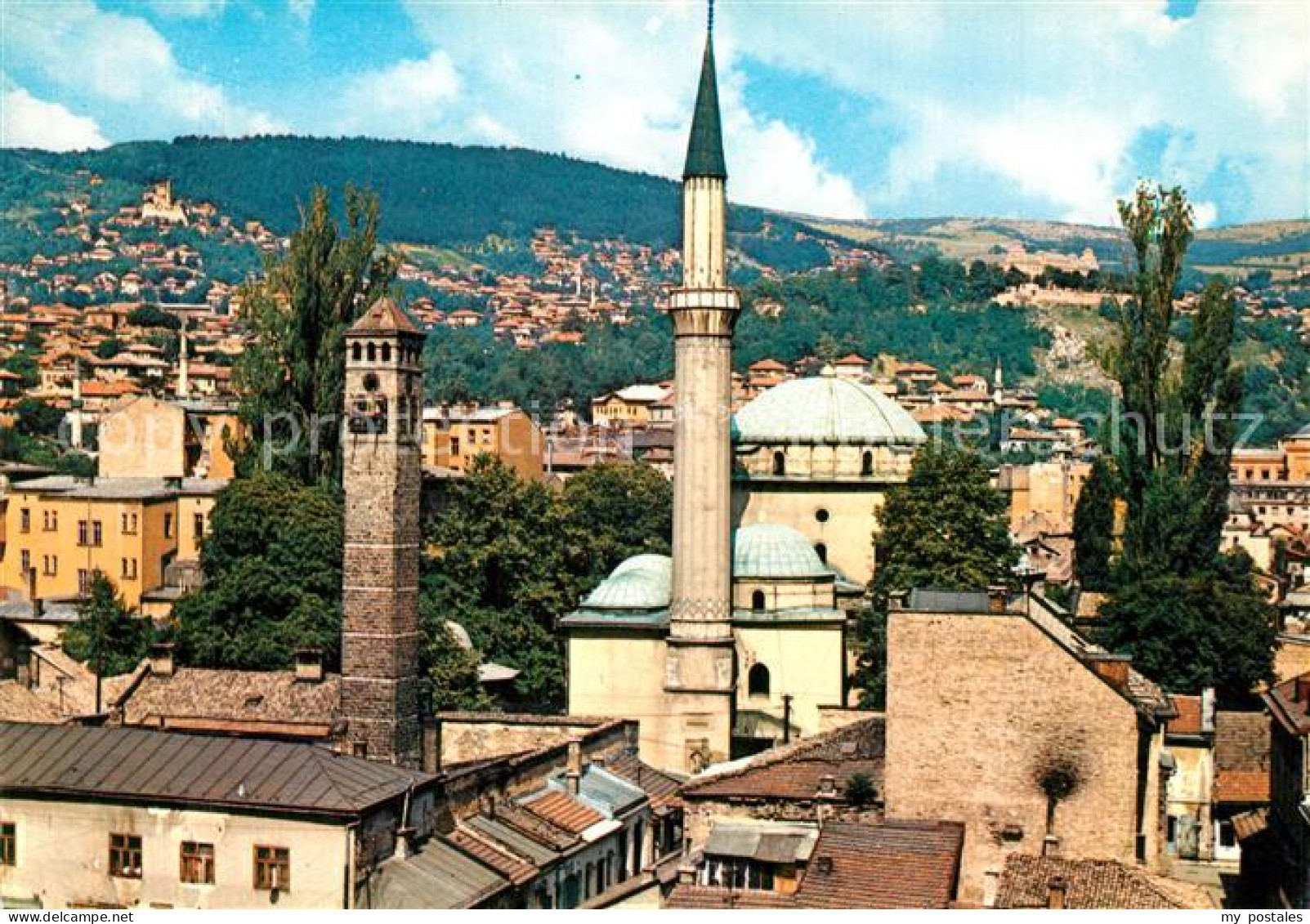 73595262 Sarajevo Beg Moschee Mit Uhrturm Sarajevo - Bosnie-Herzegovine