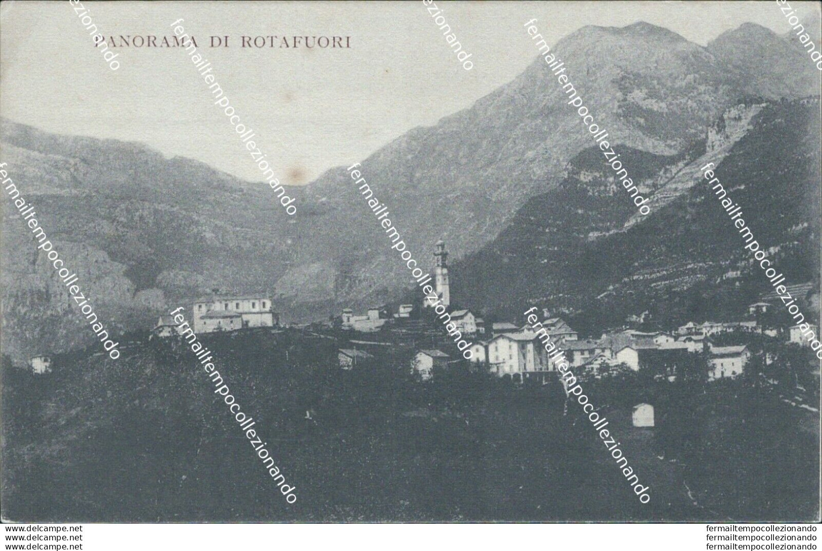 Bs300 Cartolina Panorama Di Rotafuori Provincia Di Bergamo   Lombardia - Bergamo