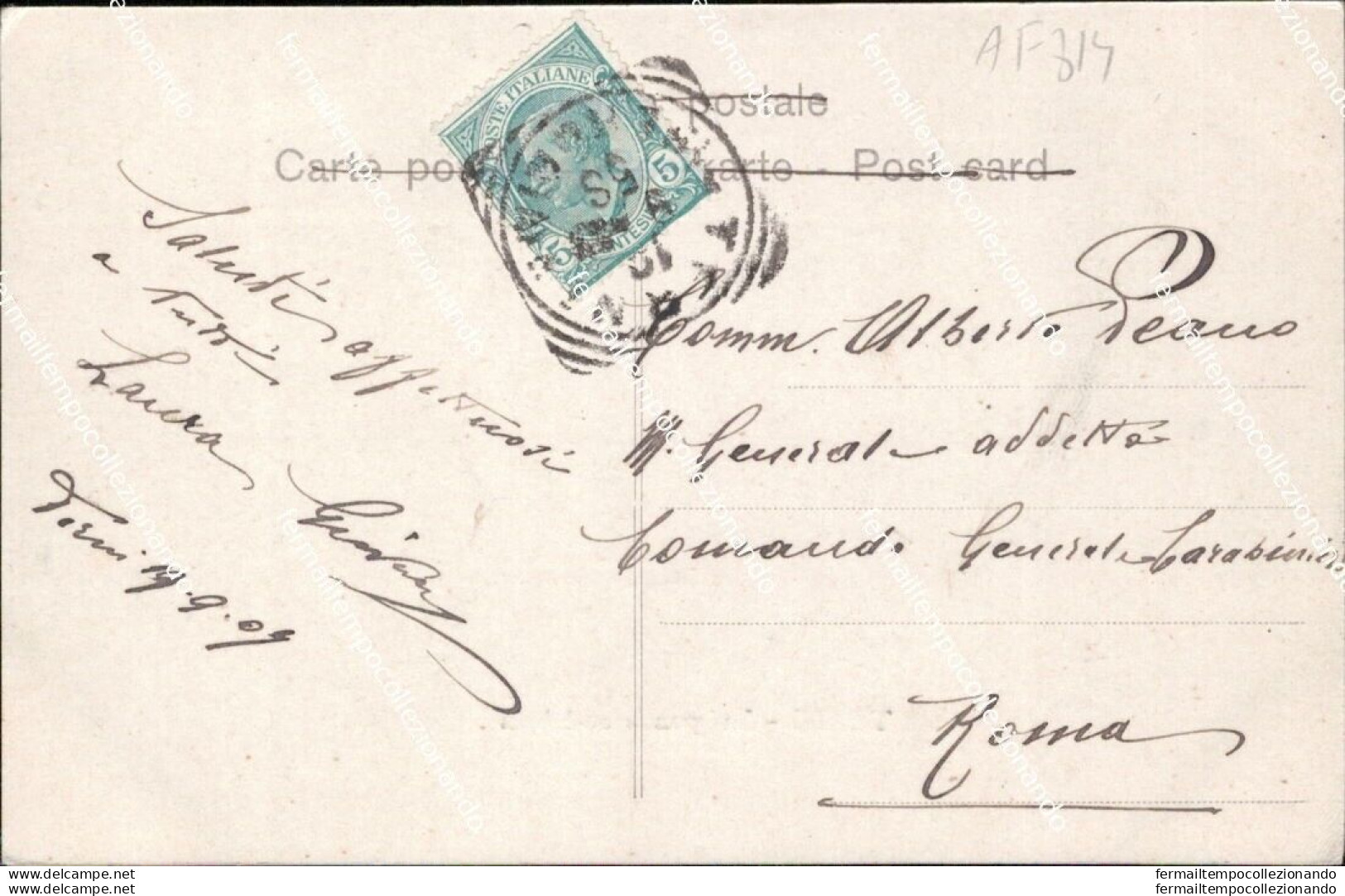 Af814 Cartolina Terni Citta' La Grande Acciaeria 1909 - Terni
