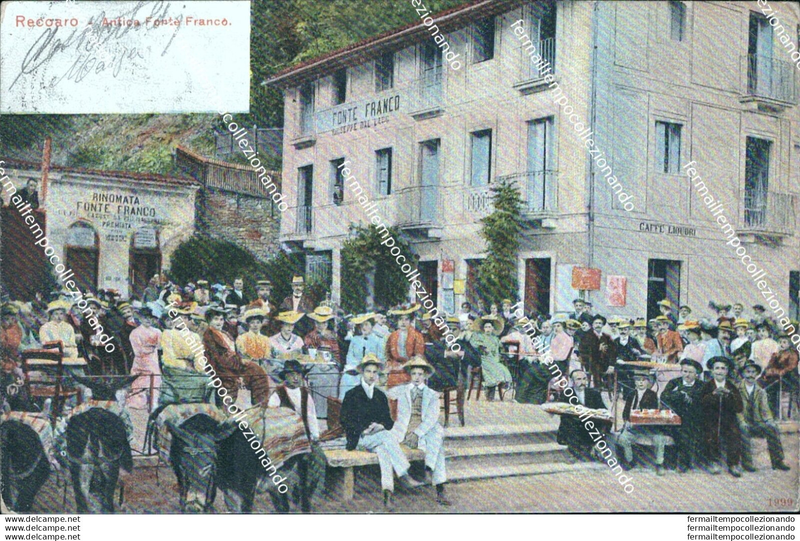 Bt135 Cartolina Recoaro Antica Fonte Franco  Provincia Di Vicenza Veneto - Vicenza