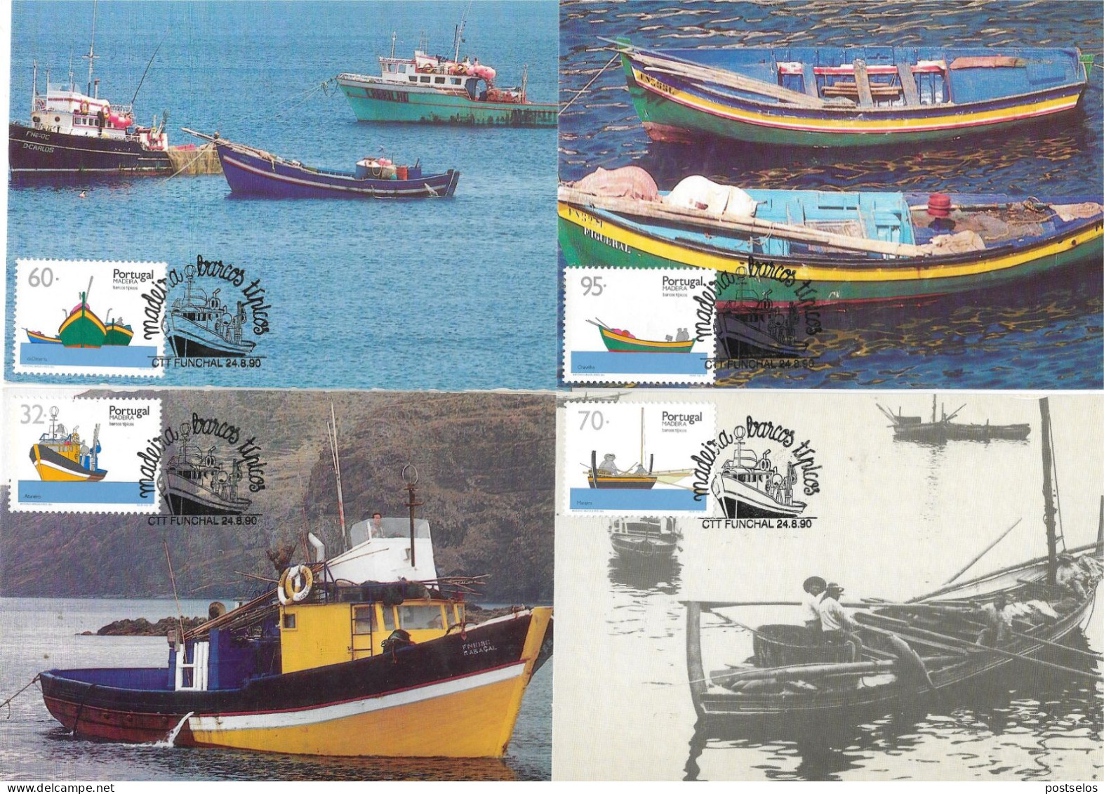 Barcos Típicos Da Madeira - Tarjetas – Máximo