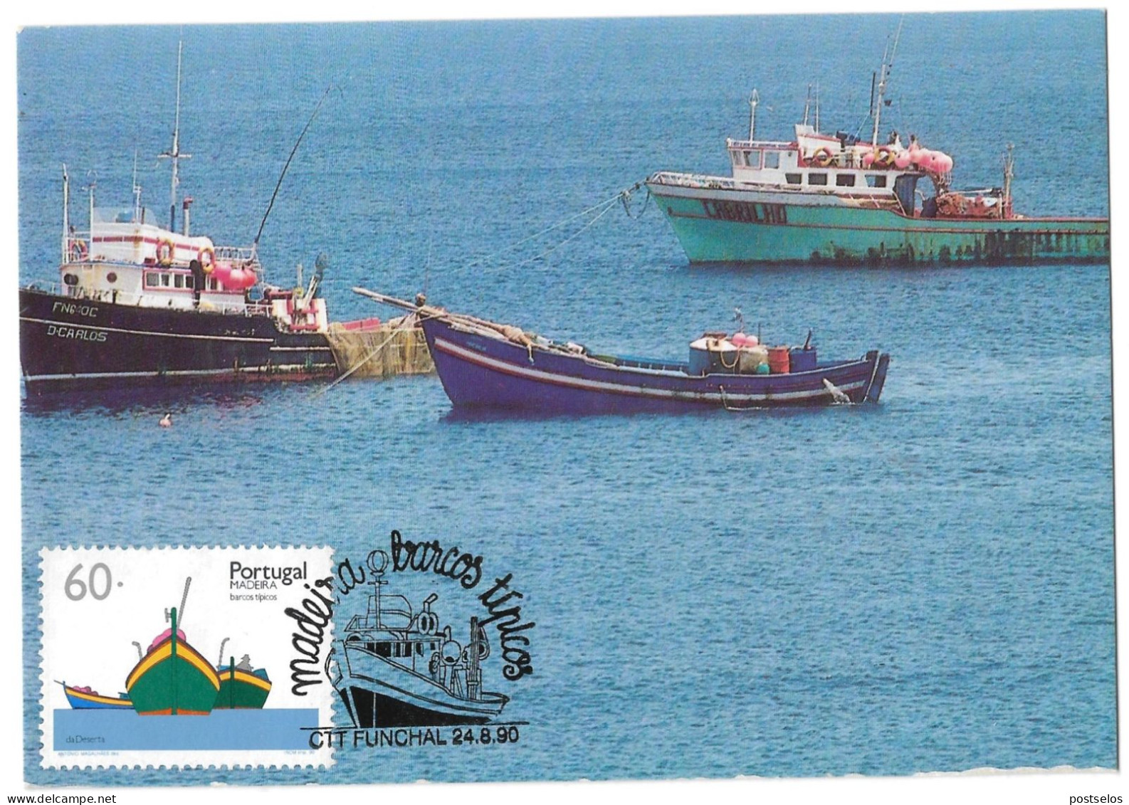 Barcos Típicos Da Madeira - Maximumkaarten