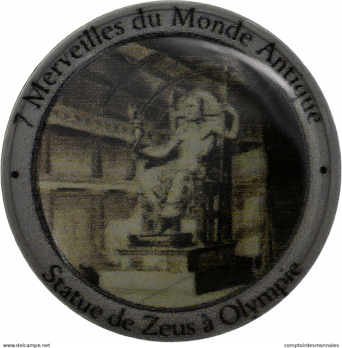 France, Jeton, 7 Merveilles Du Monde, Statue De Zeus Olympie, Cupro-nickel, TTB - Sonstige & Ohne Zuordnung