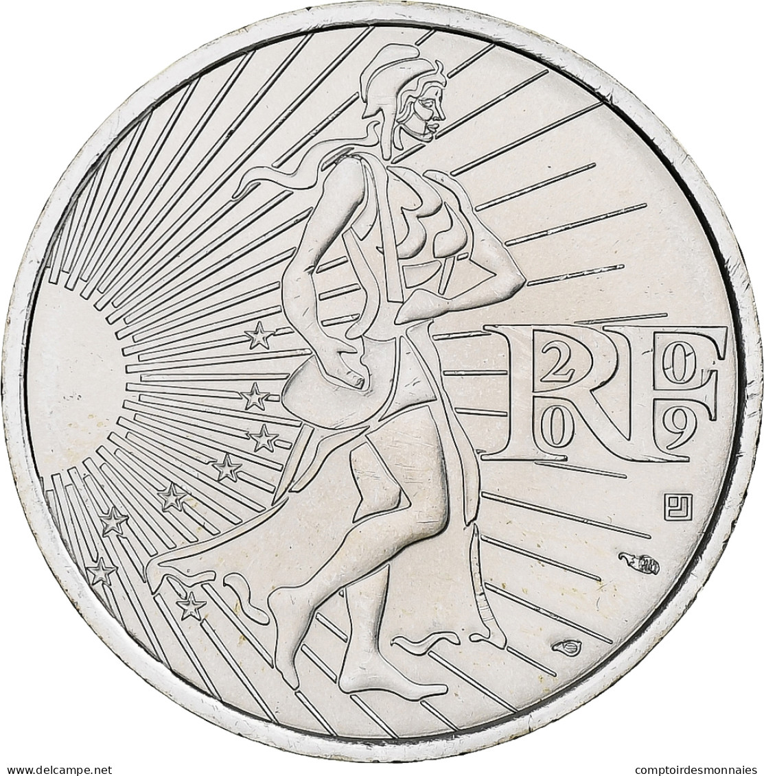 France, 10 Euro, Semeuse, 2009, Monnaie De Paris, Argent, SPL - Frankreich