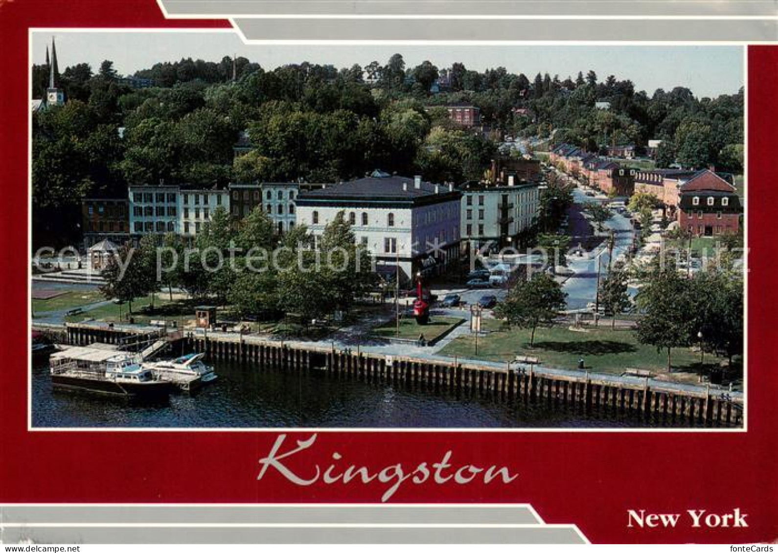 73705119 Kingston_New_York A View Of The Towns Historic Waterfront With The Sea  - Sonstige & Ohne Zuordnung