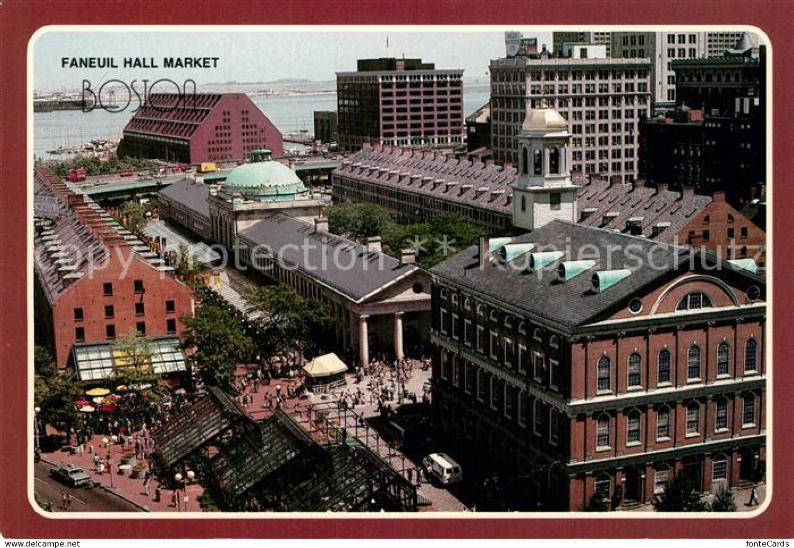 73359651 Boston_Massachusetts Faneuil Hall Market Place And The Marriott Hotel - Altri & Non Classificati