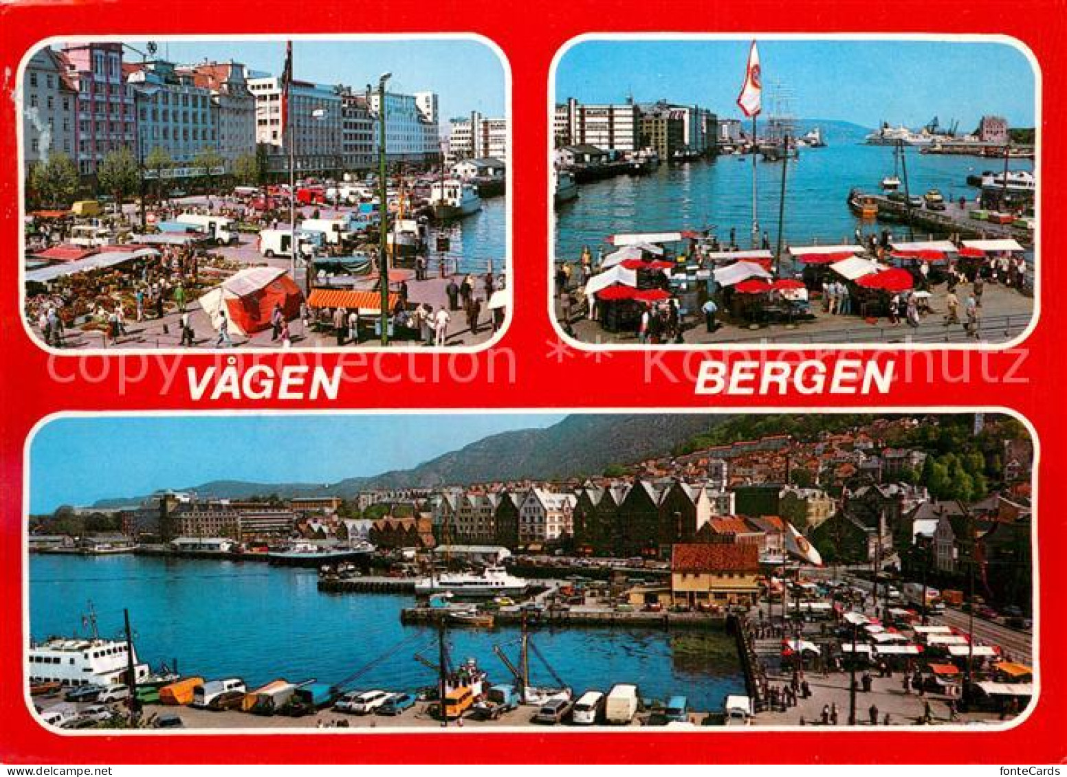 73358869 Bergen Norwegen Markt Hafenpartien Bergen Norwegen - Norvège