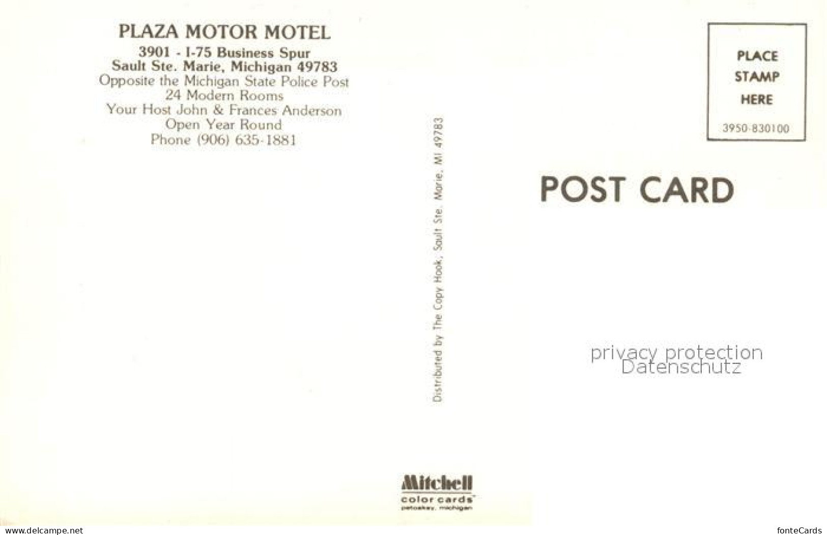 73333534 Sault_Sainte_Marie Plaza Motor Motel - Altri & Non Classificati