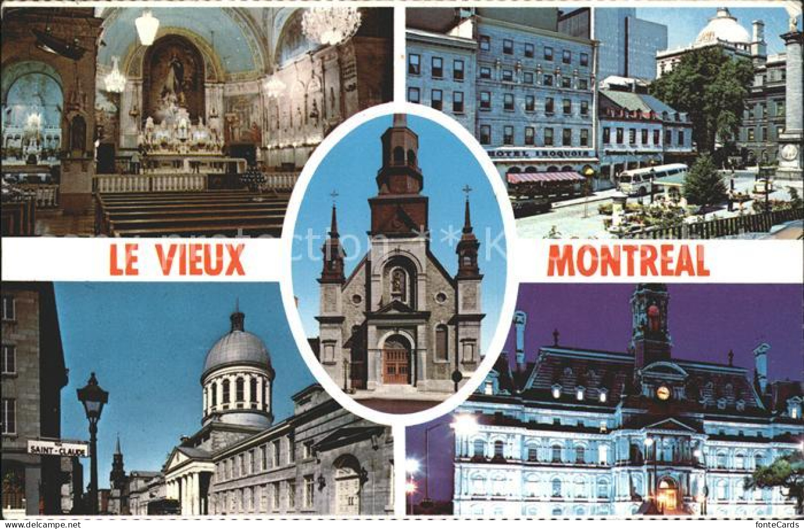 71969225 Montreal Quebec Eglise Notre Dame Bon Secours Old City Square Hotel De  - Ohne Zuordnung