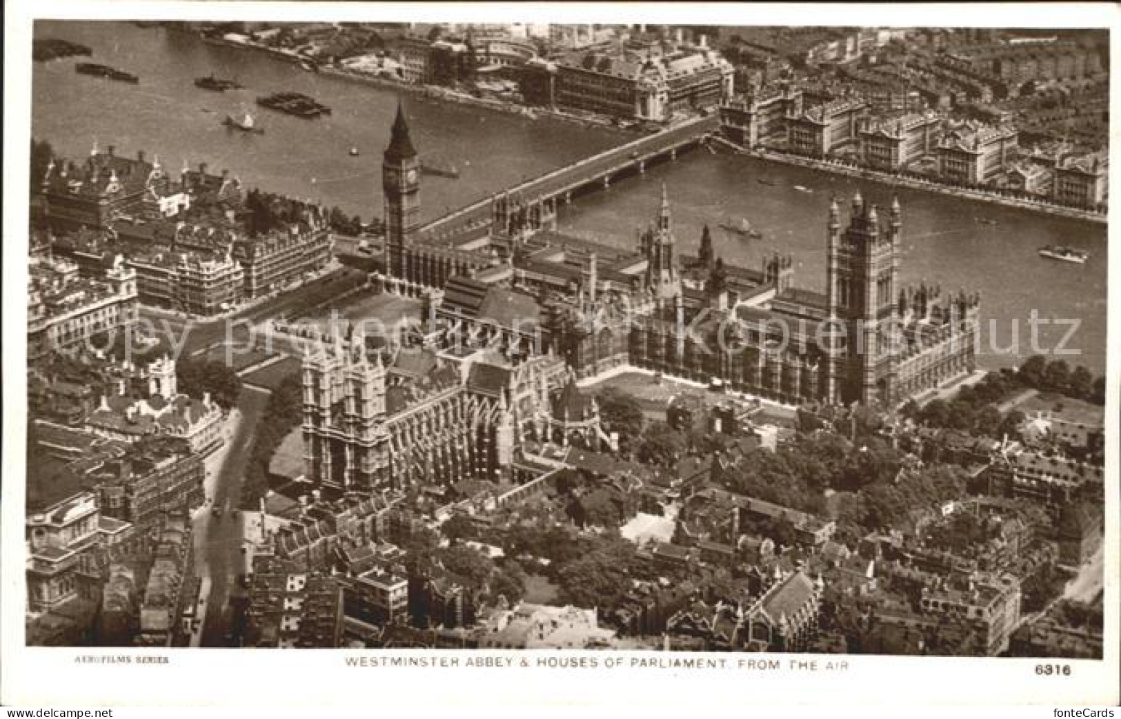 71969095 London Westminster Abbey Houses Parliament Fliegeraufnahme - Otros & Sin Clasificación