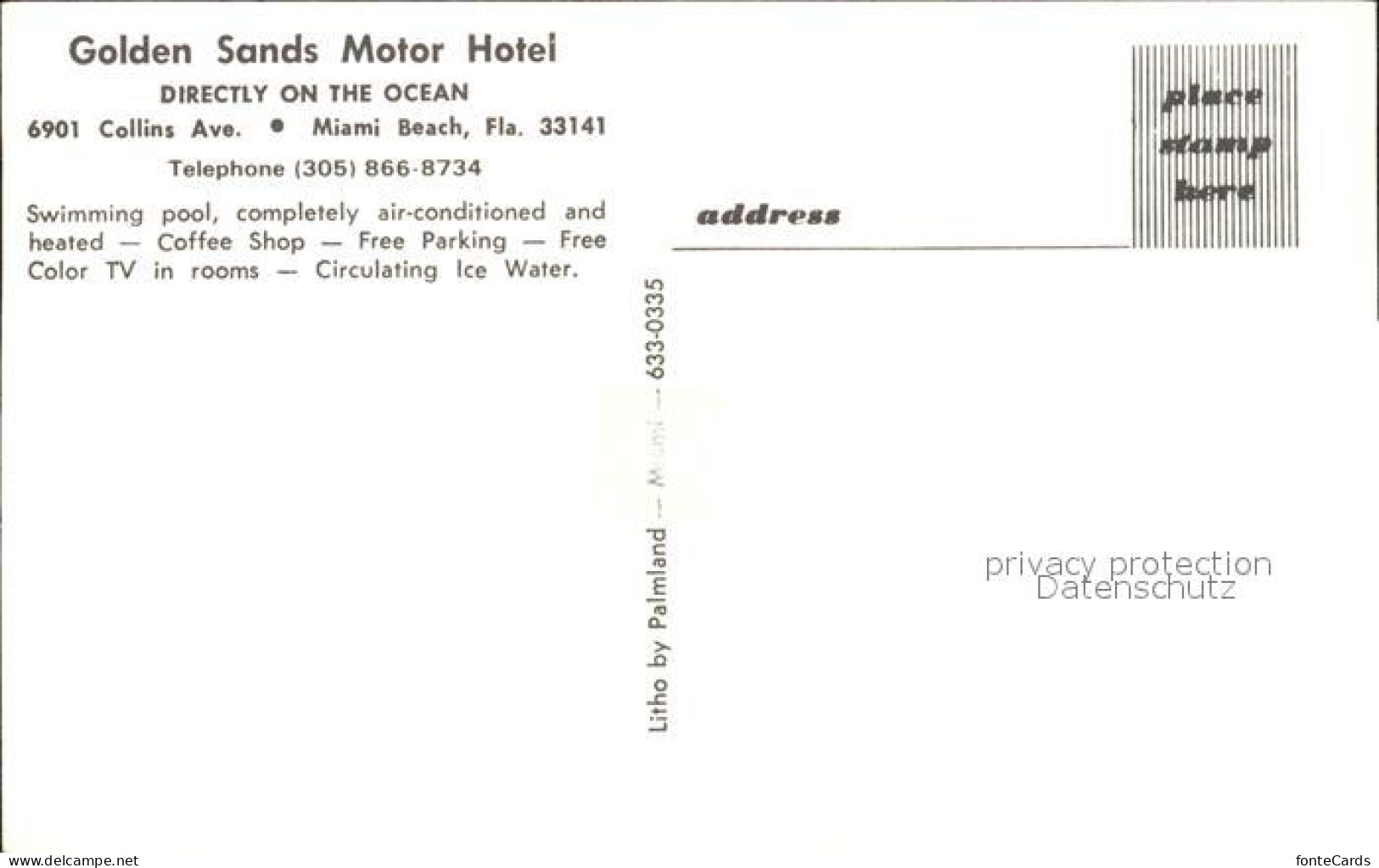 71942239 Miami_Beach Golden Sands Motor Hotel Swimmingpool - Sonstige & Ohne Zuordnung