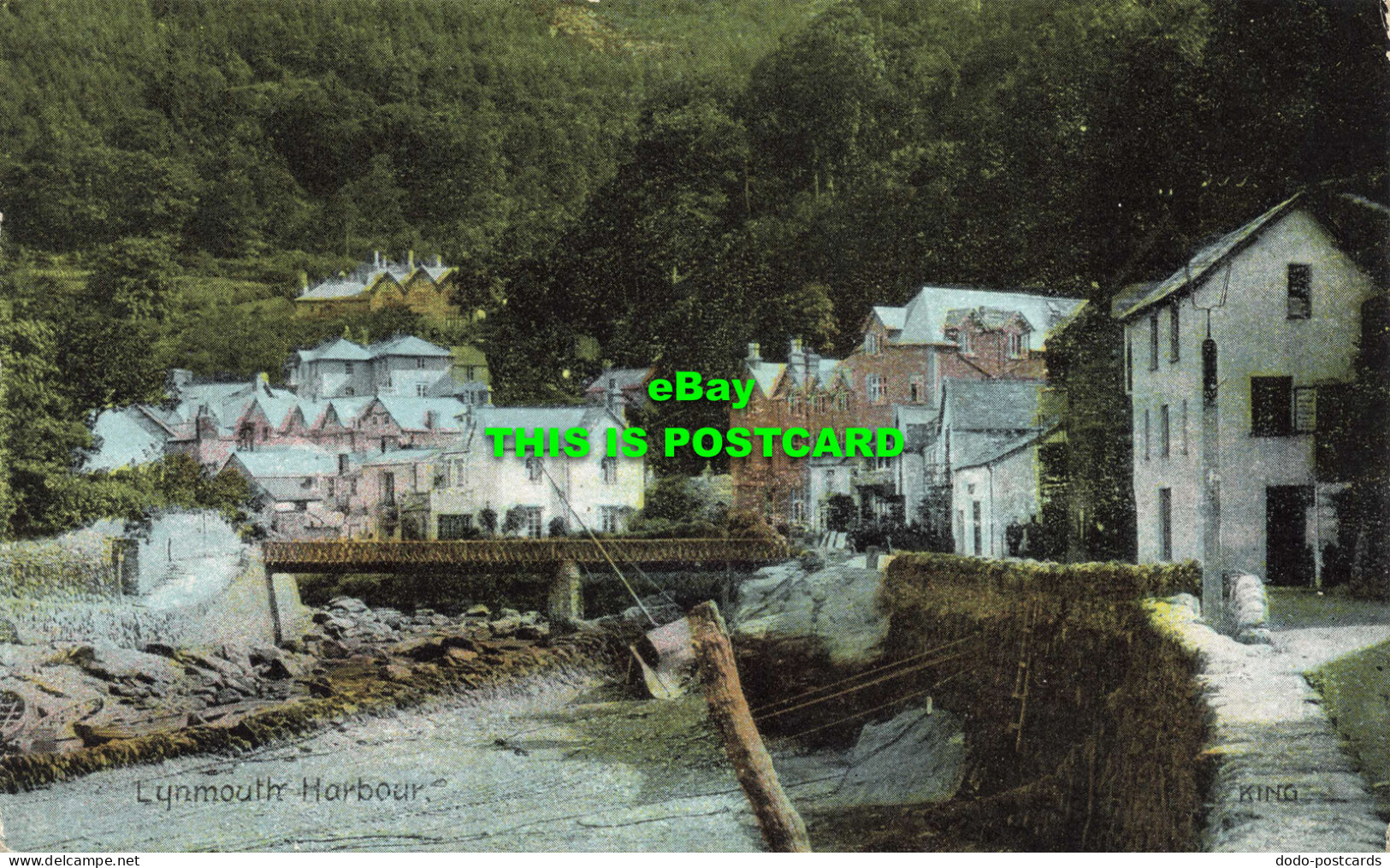 R601736 Lynmouth Harbour. King. Fine Art Post Cards. Shureys Publications - Mundo