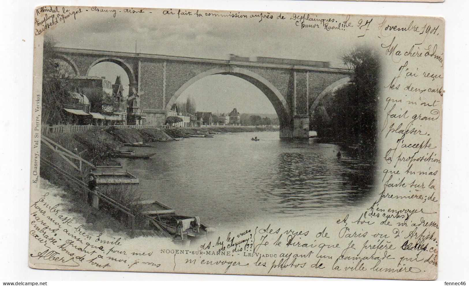 94 - NOGENT Sur MARNE - Le Viaduc - 1901 (L30) - Nogent Sur Marne