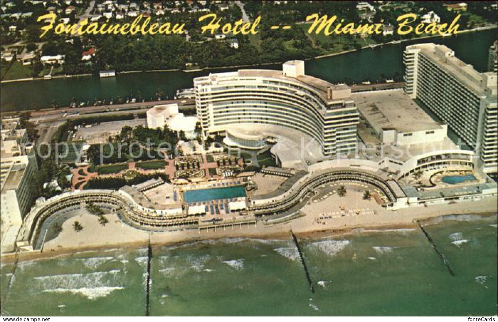 71925835 Miami_Beach Fontainebleau Hotel Fliegeraufnahme - Other & Unclassified