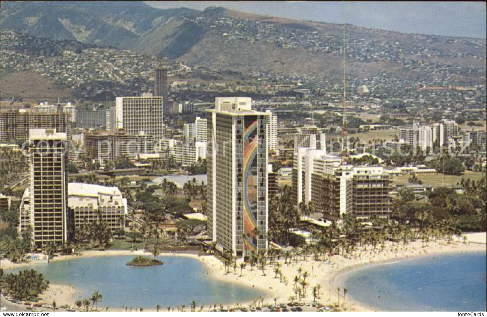 71925828 Waikiki Hilton Hawaiian Village Fliegeraufnahme - Andere & Zonder Classificatie