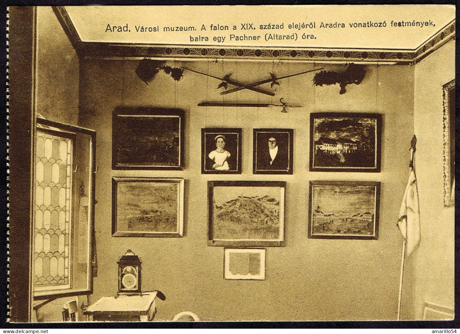 RARITATE Romania Rumänien - Banat - Muzeul - Postcard Arad Cca 1910 - Roumanie