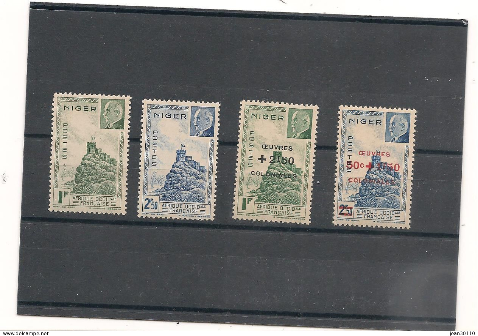 NIGER 1944 N° 93/96**/* - Unused Stamps
