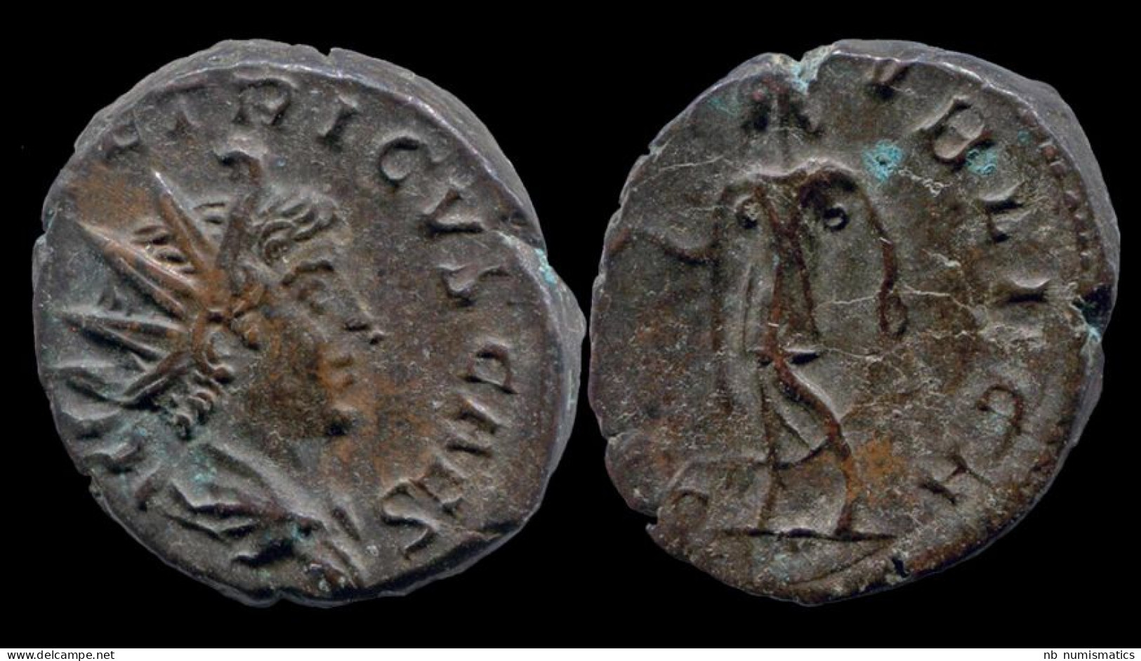 Tetricus II Billon Antoninianus Spes Advancing Left - La Crisis Militar (235 / 284)