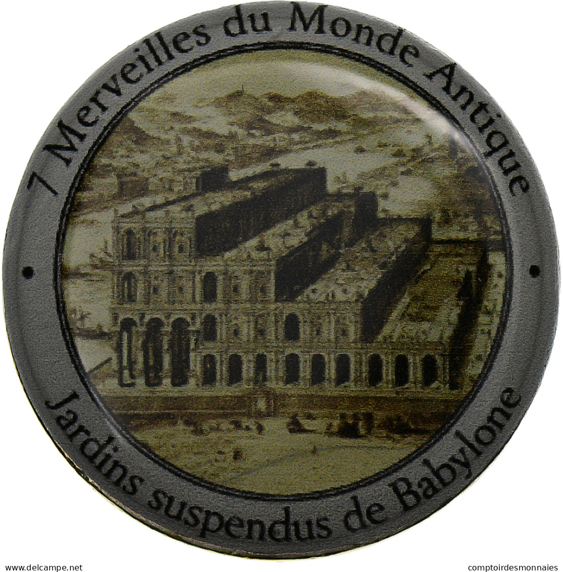 France, Jeton, 7 Merveilles Du Monde, Jardins Suspendus De Babylone - Otros & Sin Clasificación