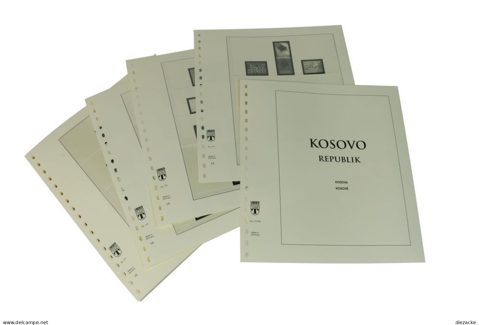 Lindner-T Kosovo Republik 2008-2019 Vordrucke 171-08 Neuware ( - Pre-printed Pages