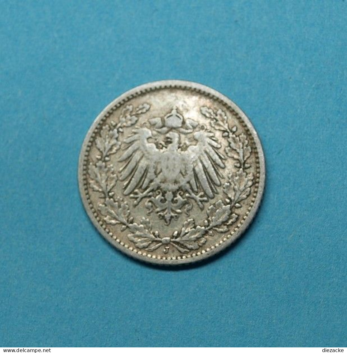 Deutsches Reich 1905 J 1/2 Mark Silber (M4807 - Autres & Non Classés