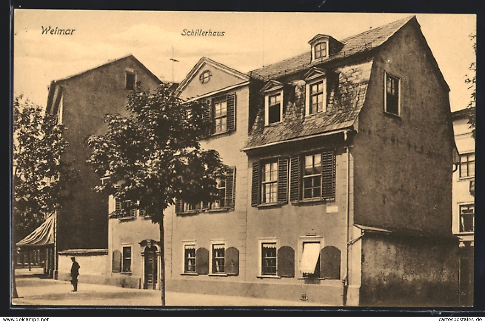 AK Weimar / Thür., Vorderansicht Des Schillerhauses  - Weimar