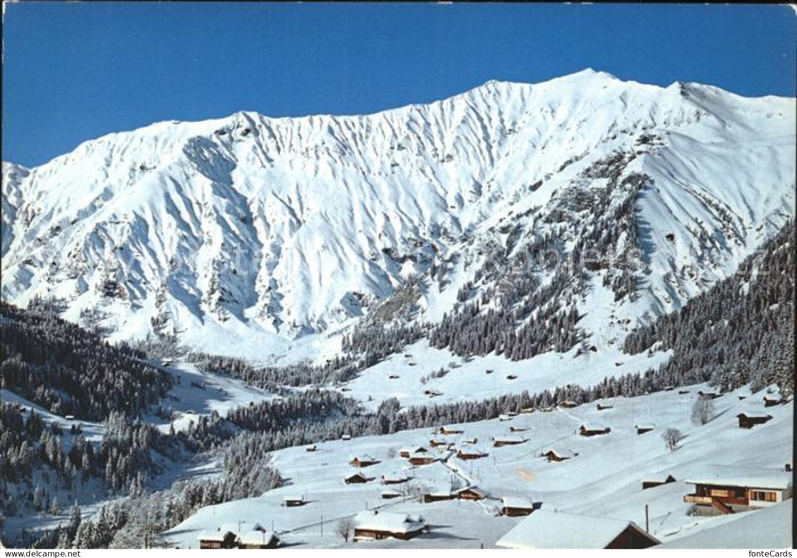 11960655 Stiegelschwand Adelboden Panorama Mit Albristhorn Wintersportplatz Bern - Otros & Sin Clasificación