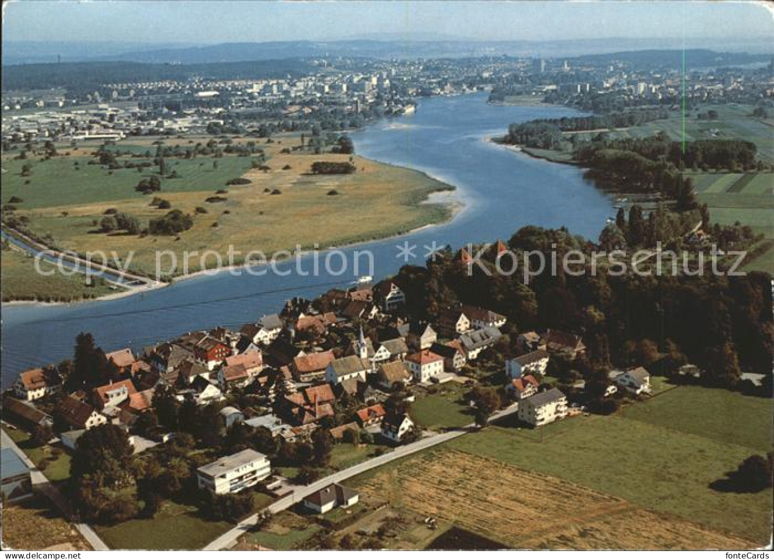 11950635 Gottlieben Fliegeraufnahme Mit Rhein Kreuzlingen Konstanz Gottlieben - Altri & Non Classificati