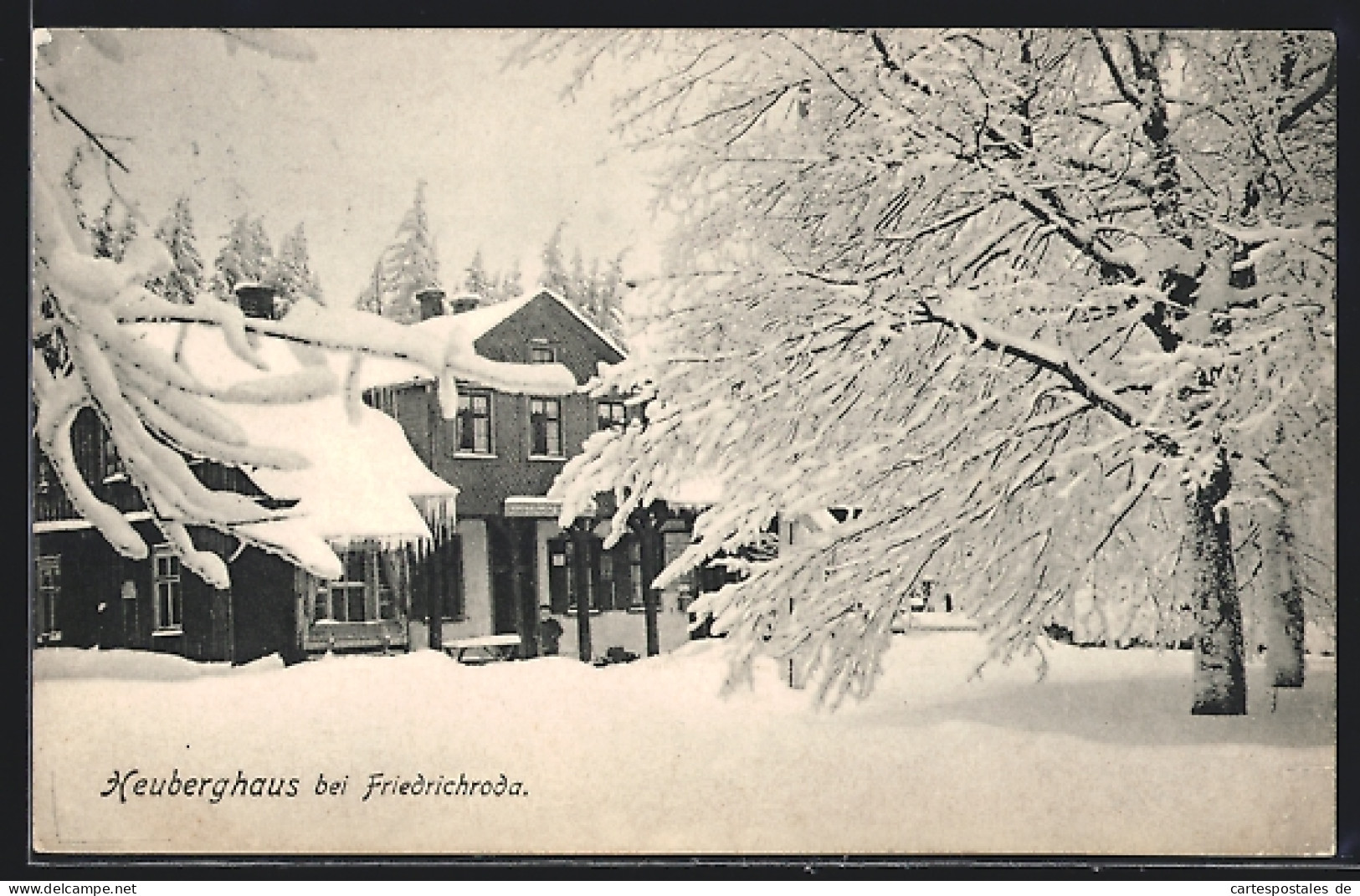 AK Friedrichroda, Das Heuberghaus Im Winter  - Friedrichroda