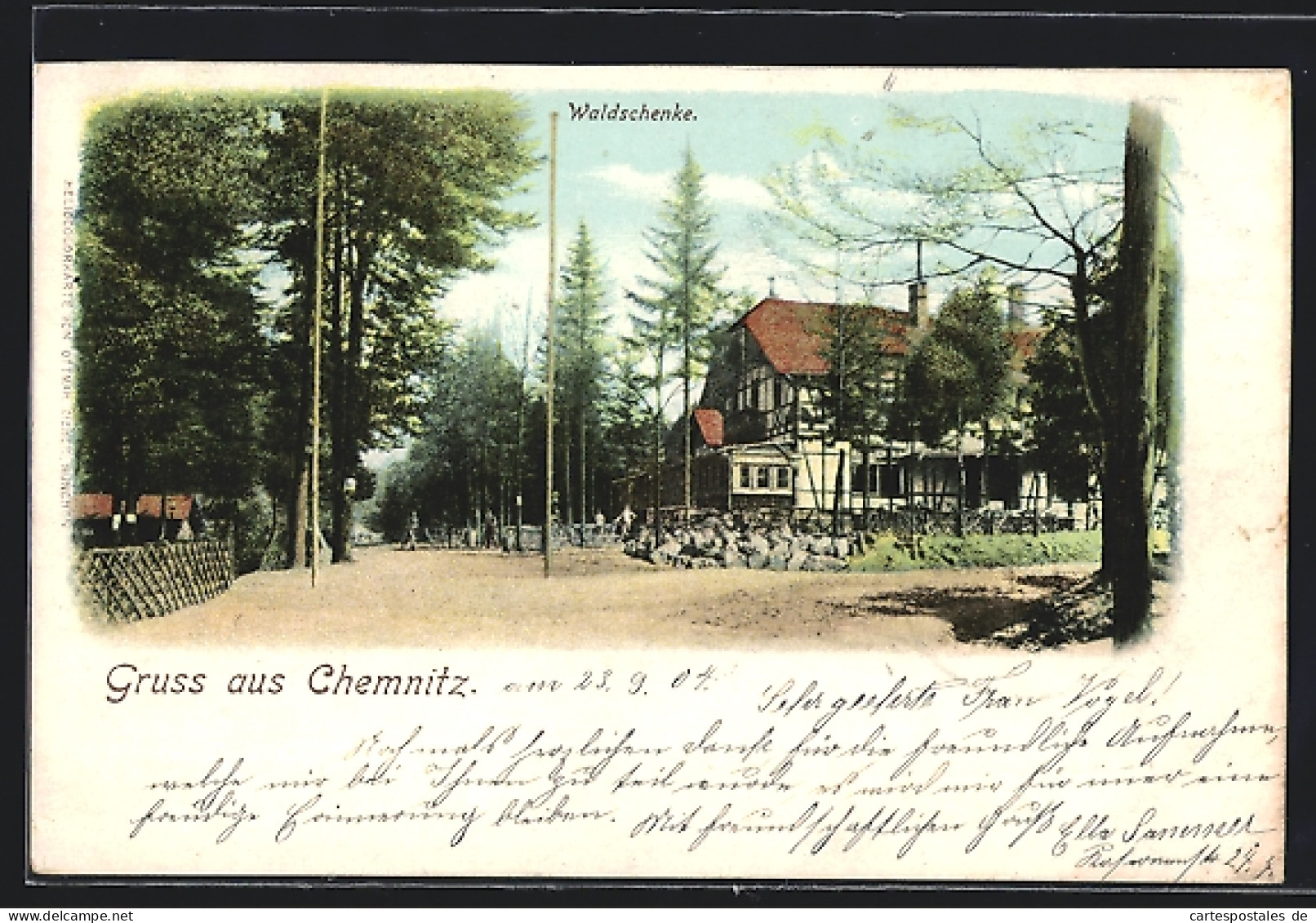 AK Chemnitz, Blick Zur Waldschenke  - Chemnitz