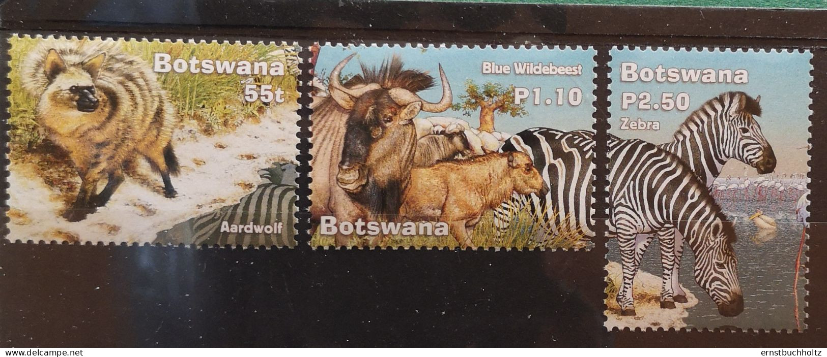 Botswana 2002 Wildtiere Mi 766/70** Im Angebot Nur Die 3v Säuger - Botswana (1966-...)