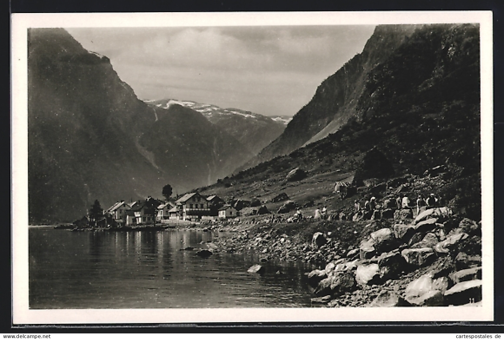 AK Gudvangen, Panorama Des Ortes  - Norvège