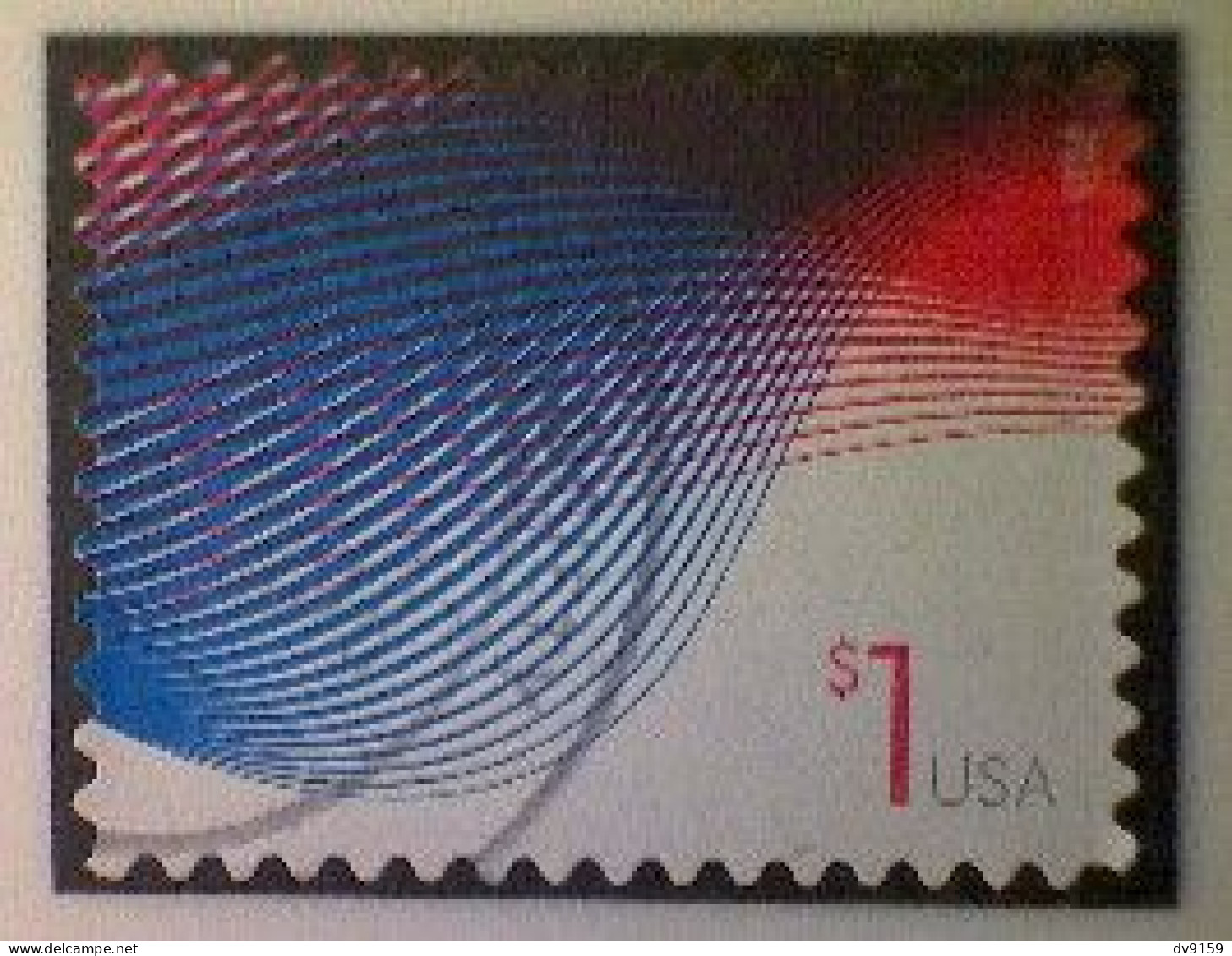 United States, Scott #4953, Used(o), 2015, Patriotic Waves, $1.00, Red And Blue - Oblitérés