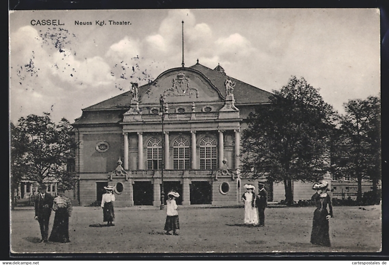 AK Cassel, Neues Kgl. Theater Mit Feinen Damen Und Herren  - Théâtre