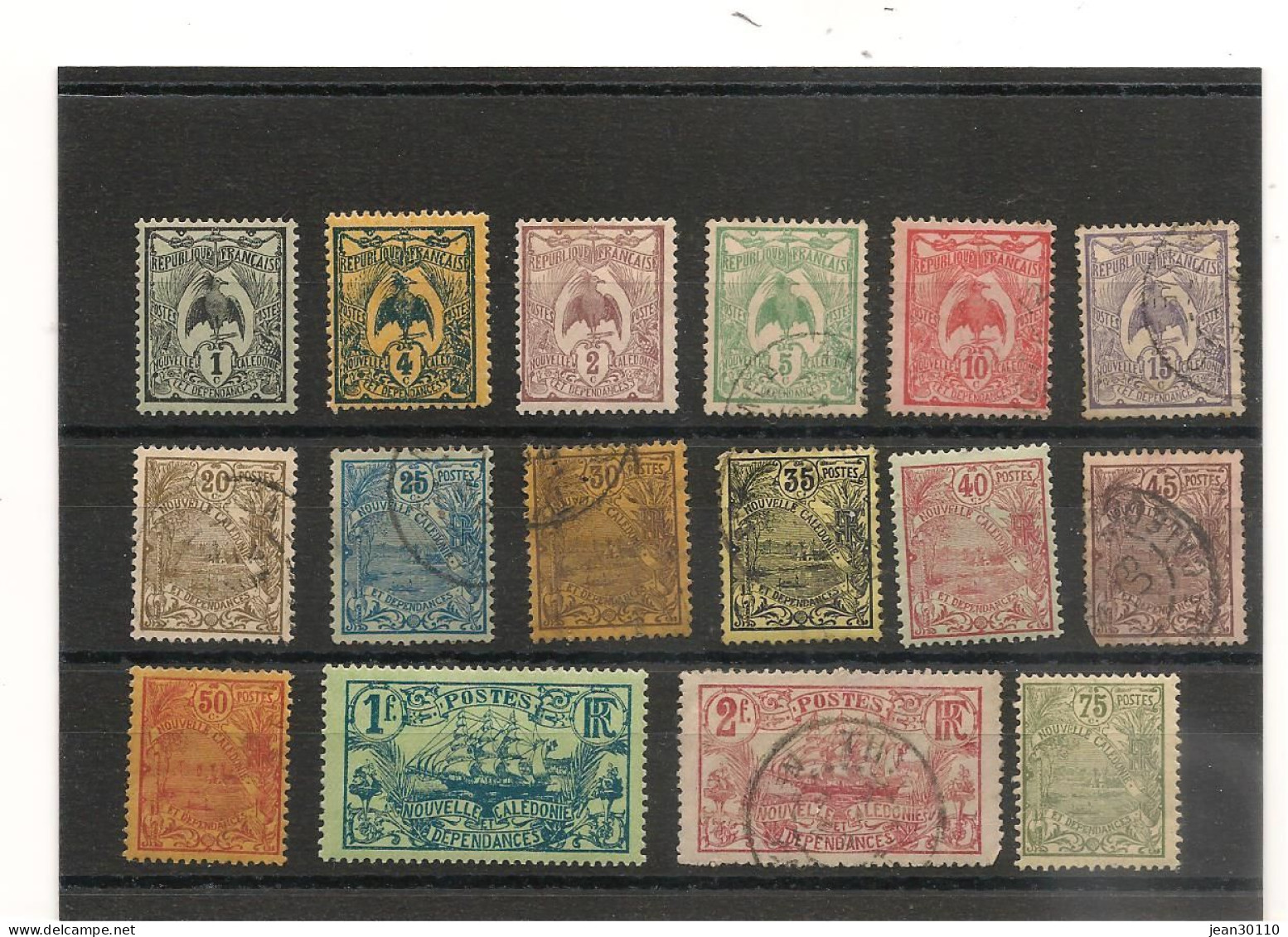 NOUVELLE CALÉDONIE 1905/07 N° 88/103*et Oblitéré Cote : 26,00 € - Unused Stamps