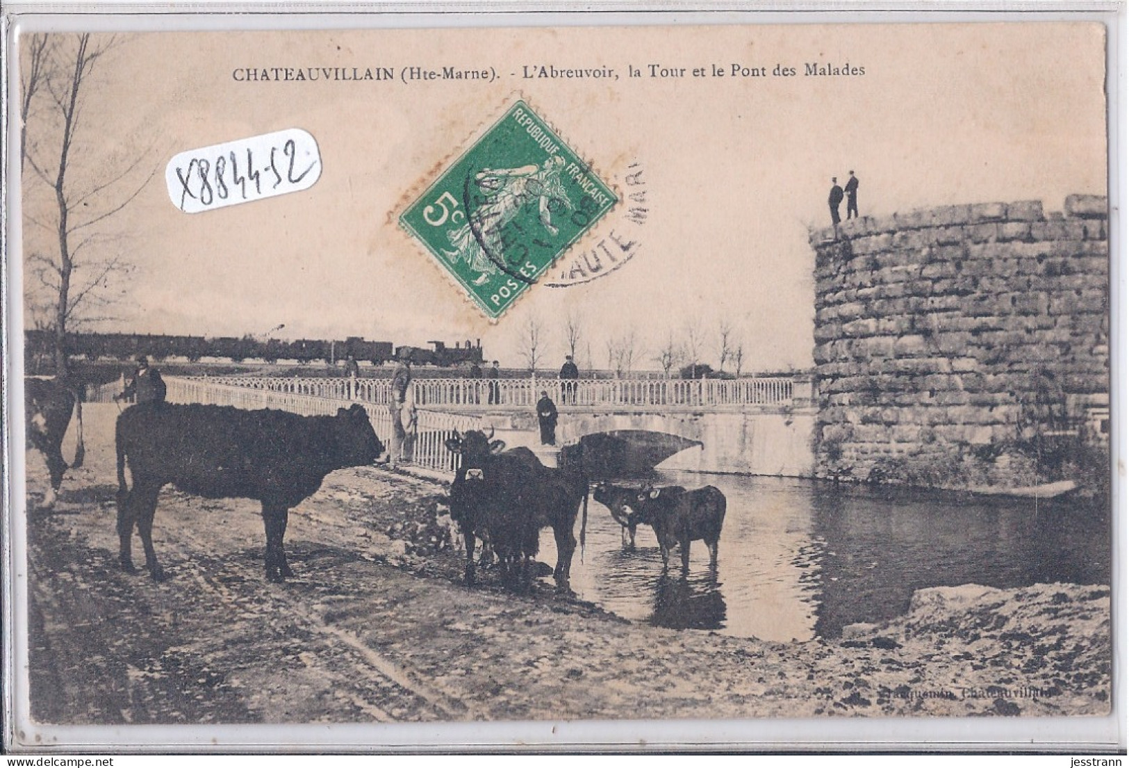 CHATEAUVILLAIN- L ABREUVOIR- LA TOUR ET LE PONT DES MALADES - Chateauvillain