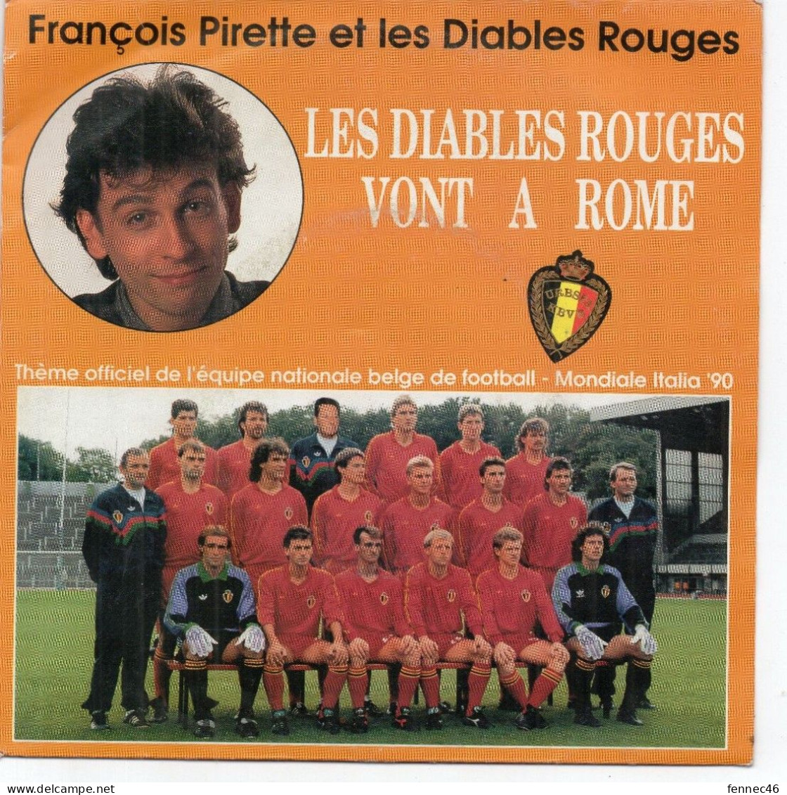 Vinyle  45T - François Pirette  - Les Diables Rouges Vont à Rome / Instr. - Cómica