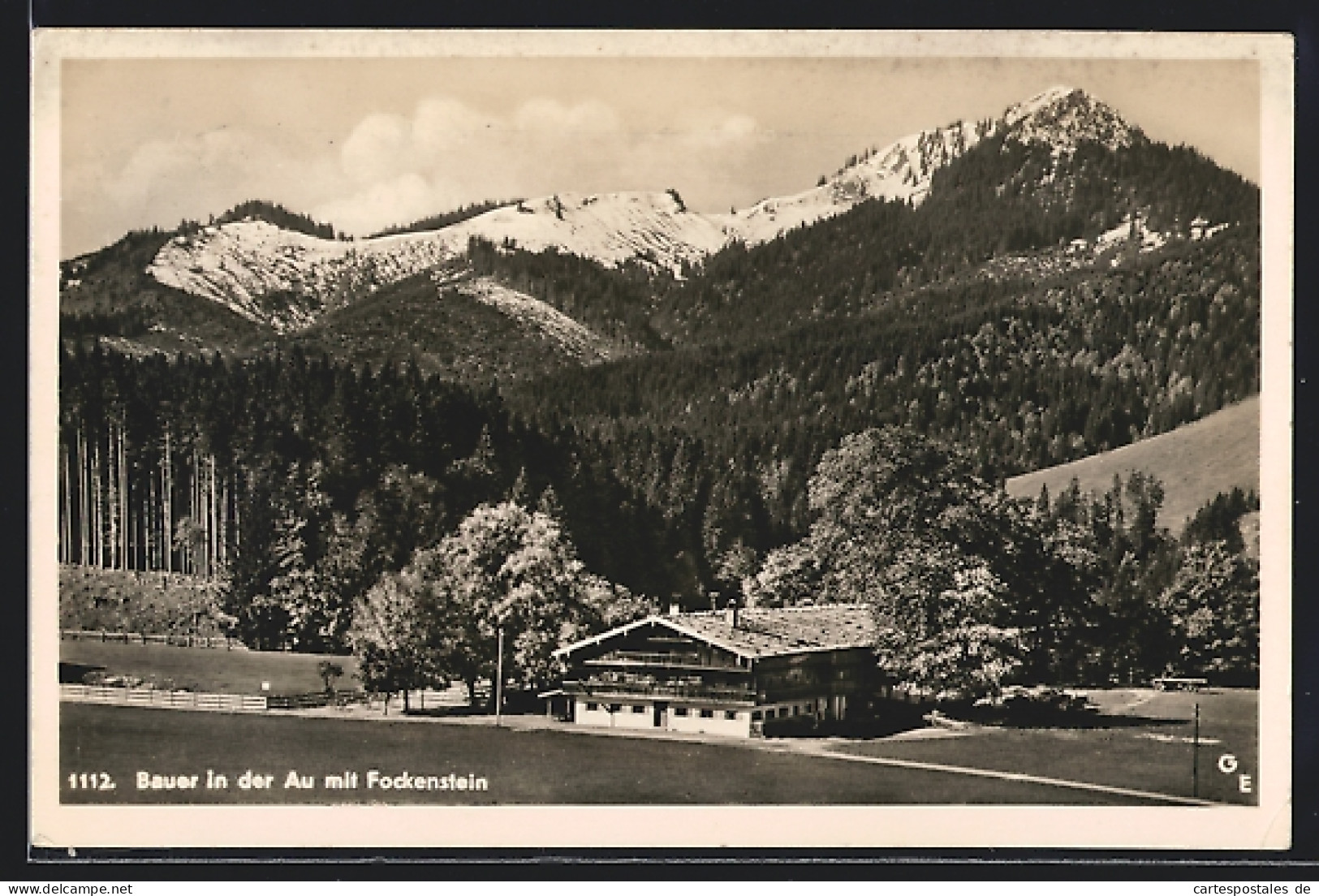 AK Bad Wiessee, Gasthof Bauer In Der Au Mit Fockenstein  - Bad Wiessee