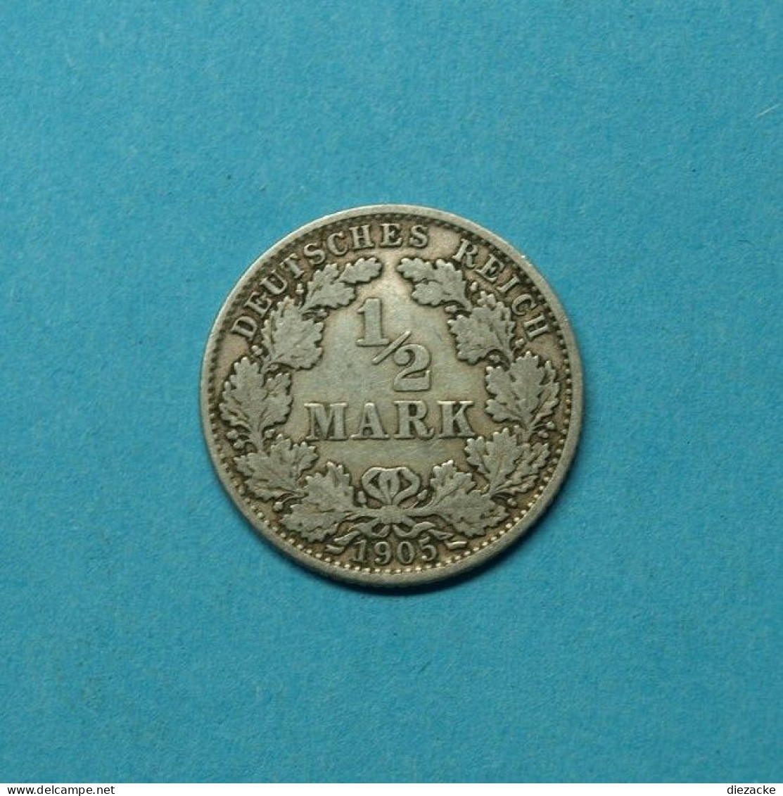 Deutsches Reich 1905 J 1/2 Mark Silber (M4815 - Other & Unclassified