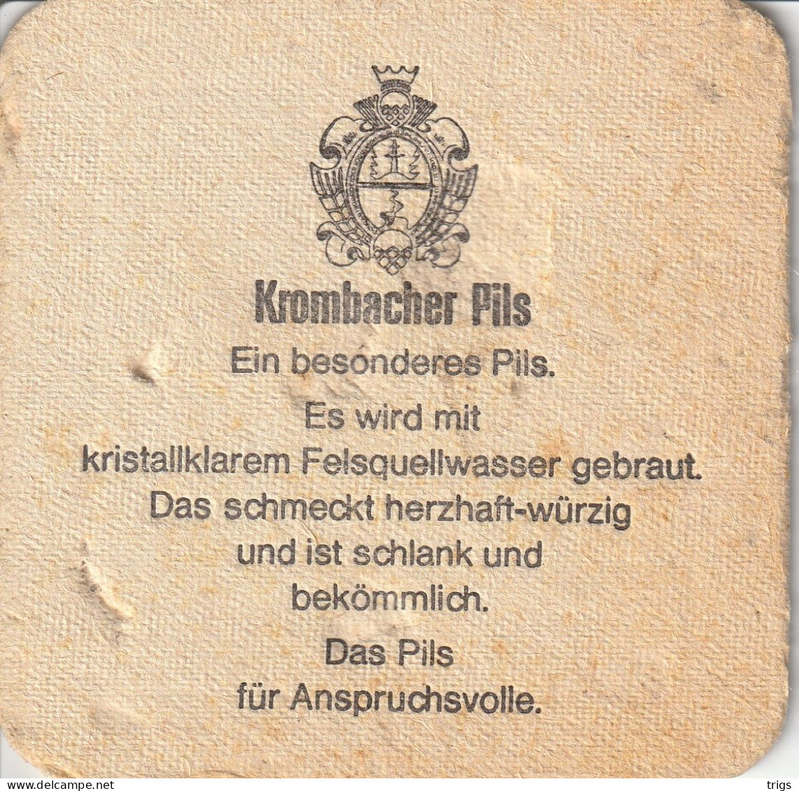Krombacher Pils - Beer Mats
